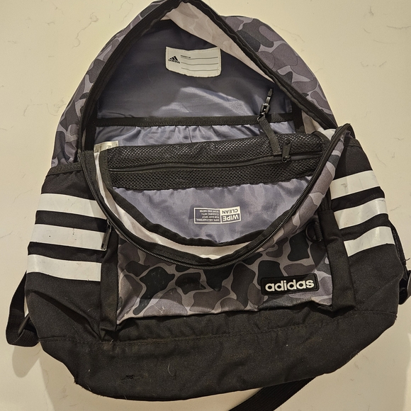 Adidas Black And Gray Camo Backpack - Picture 9 of 12
